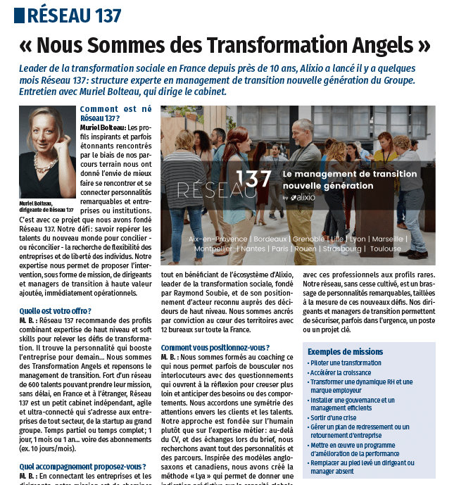 Muriel Bolteau Figaro réseau 137